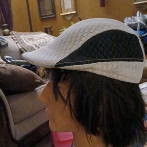 Two Tone Block Summer Newsboy Hat Flat Cap
